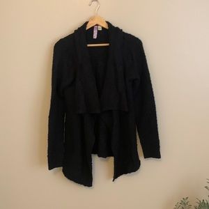 Thick black cardigan
